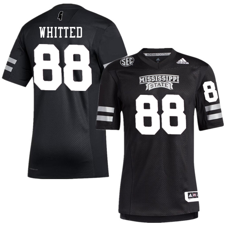 Men #88 Jacorey Whitted Mississippi State Bulldogs College Football Jerseys Stitched-Black